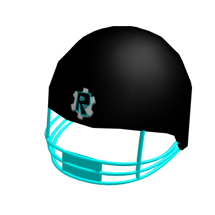 Cyan Football Helmet
