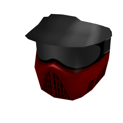 Red Paintball Mask