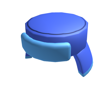 Blue Hat With Crazy Big Earflaps