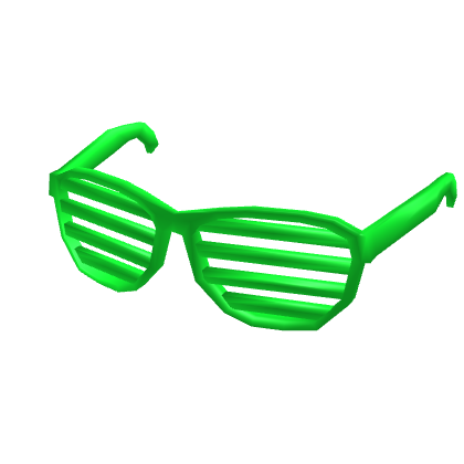 Neon Green Shutter Shades