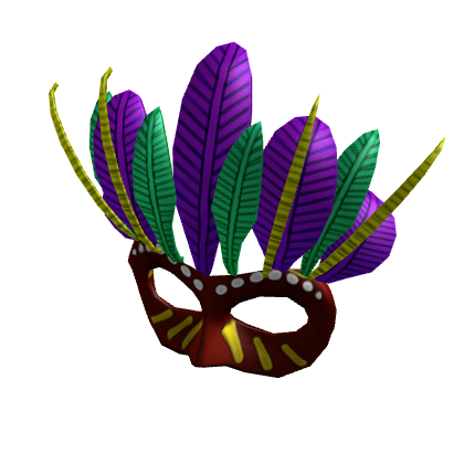 Red Mardi Gras Mask