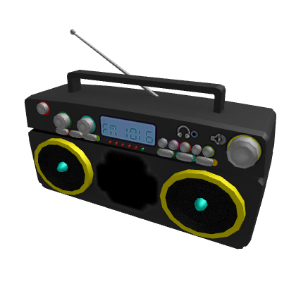 Neon 80s Boombox