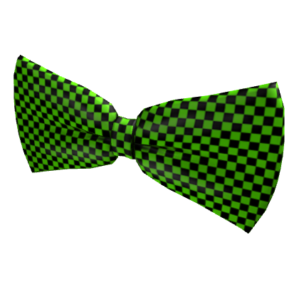 Green Checkered Bow Tie