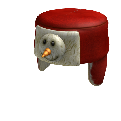 Fuzzy Snowman Hat