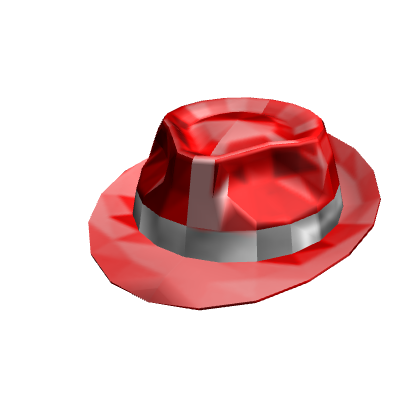 Red Sparkle Time Fedora