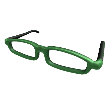 Green Thick Rimmed Glasses