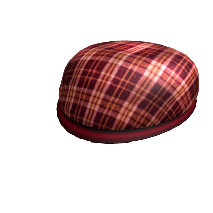 Red Plaid Golf Cap