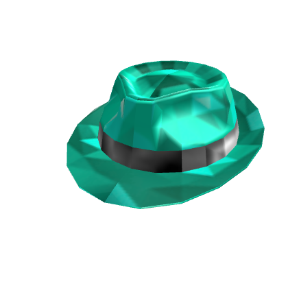 Teal Sparkle Time Fedora