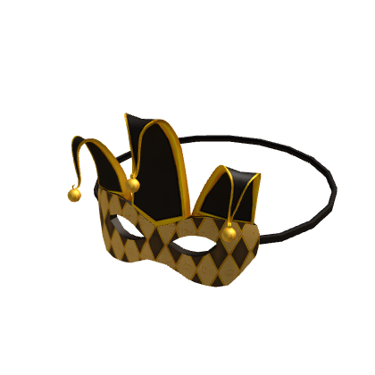 Gold Mardi Gras Mask