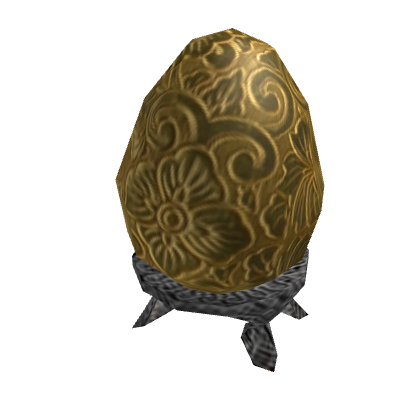 Gilded Fabergé Egg of Bygone Days