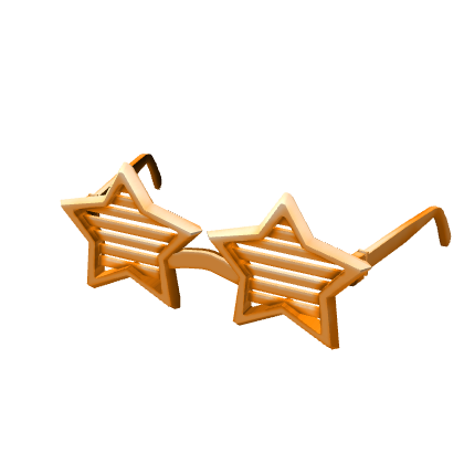 Neon Orange Star Shutter Shades