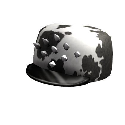 Spiked Cowhide Cap