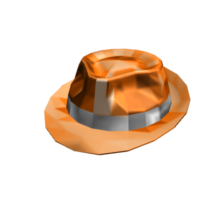 Orange Sparkle Time Fedora