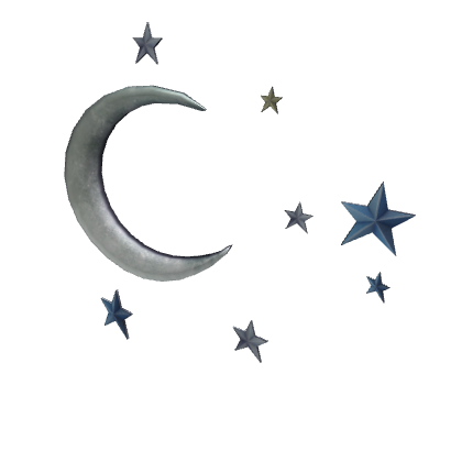 Brilliant Moon and Stars