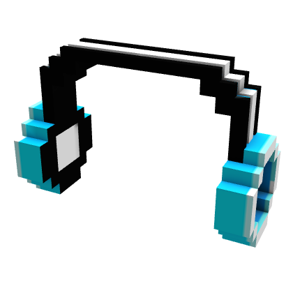 Blue 8-Bit Headphones