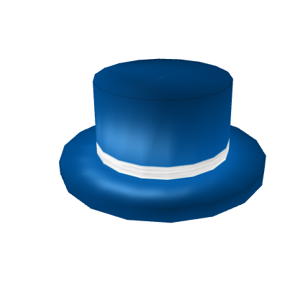 Blue Top Hat with White Band
