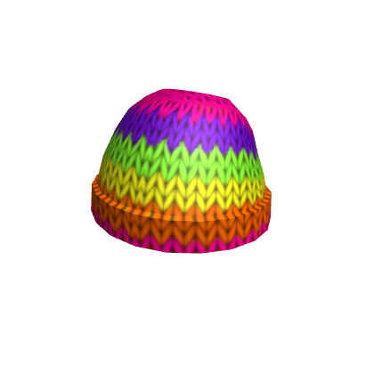 Rainbow Knit Beanie