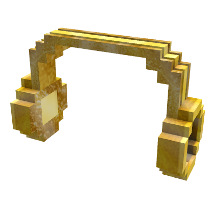 Gold 8-Bit Headphones