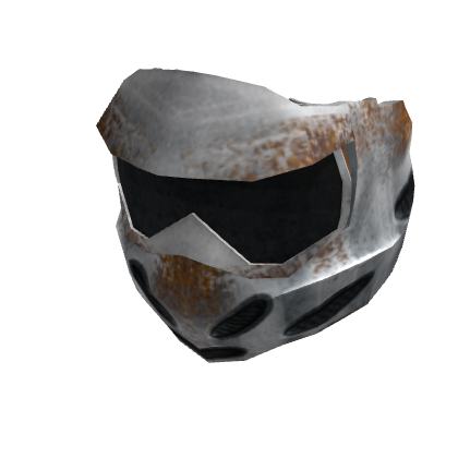 Rusty Silver Paintball Mask