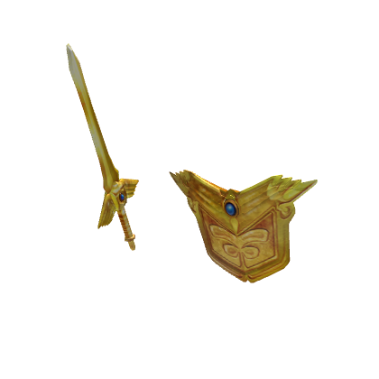 Epic Golden Sword and Shield