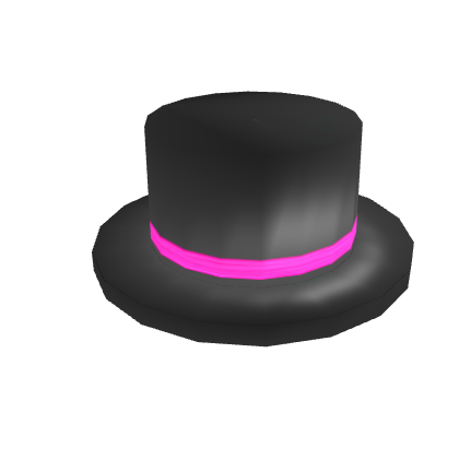 Neon Pink Banded Top Hat