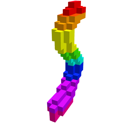 8-Bit Rainbow Cat Tail
