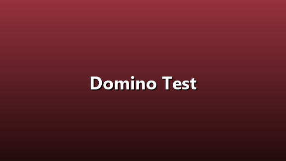 Domino Test, picture 1